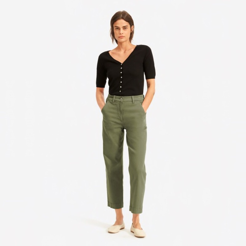 Everlane Short Leg Crop in Surplus size 4